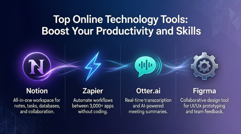 top online technology tools: boost your productivity and skills